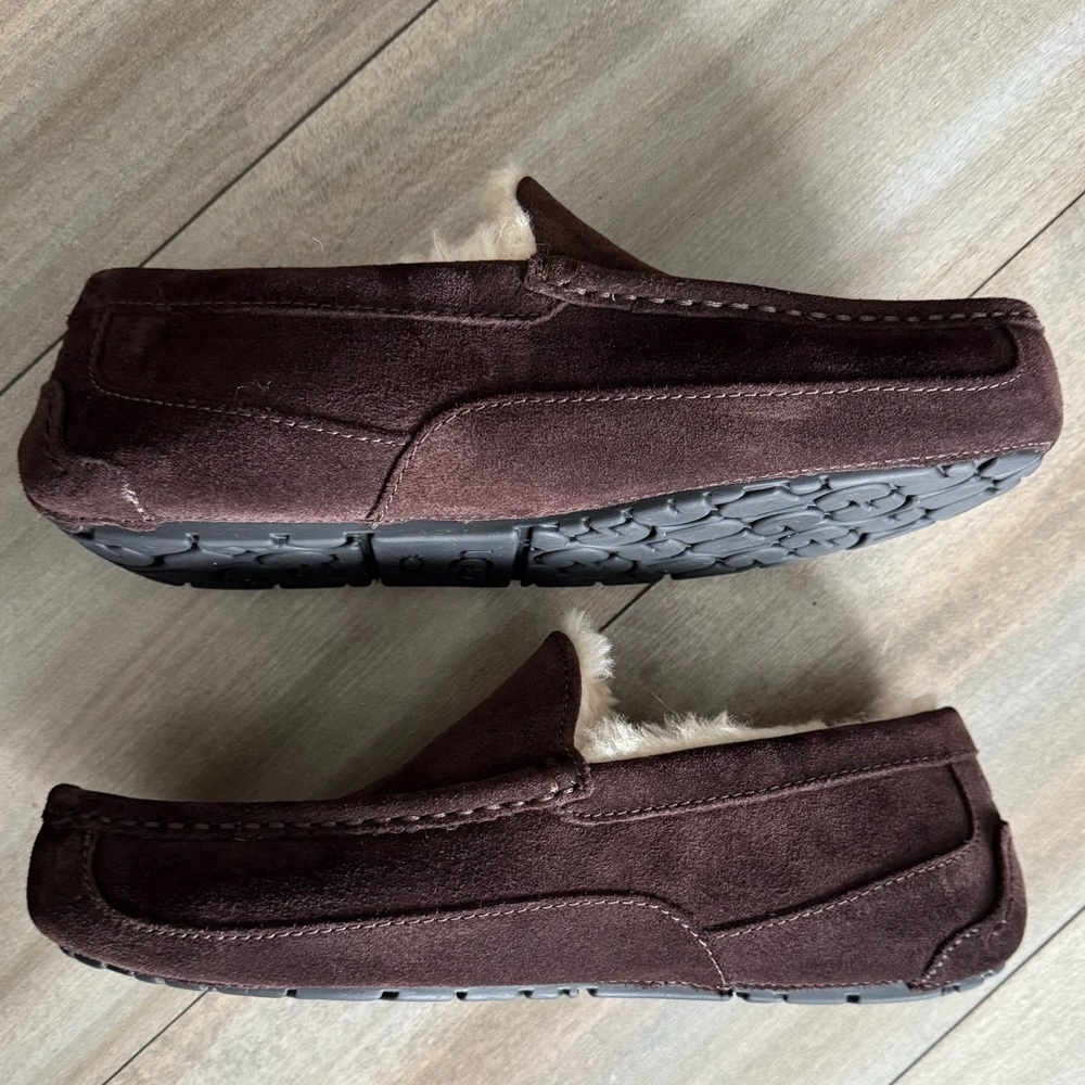 NWOT UGG Men's Ascot Slipper Shoe Exppresso Bean Brown Size 10 - Picture 4 of 7